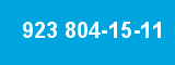 923 804-15-11